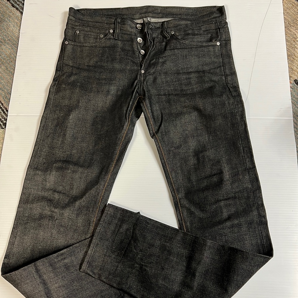 Doublewood Project narrow raw denim black 31